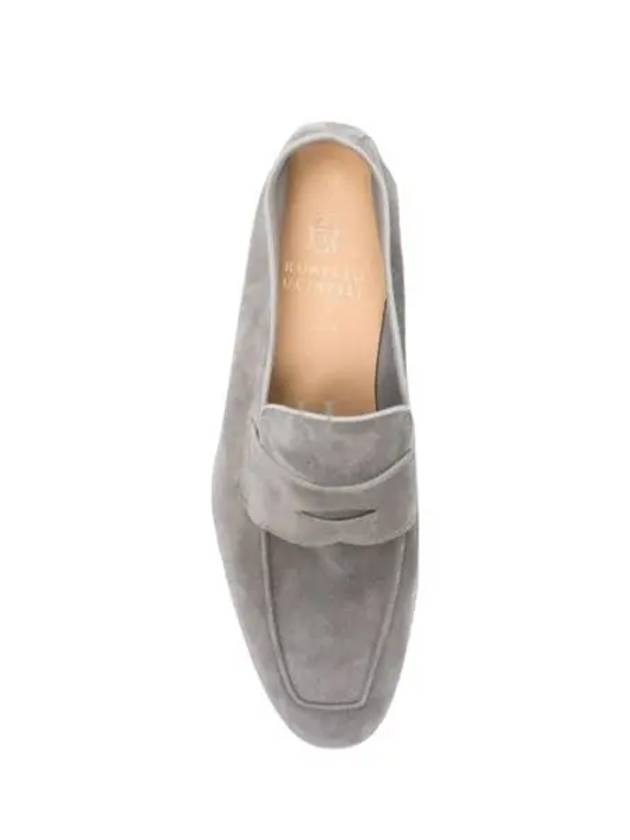 Suede Penny Slot Loafers Grey - BRUNELLO CUCINELLI - BALAAN 2