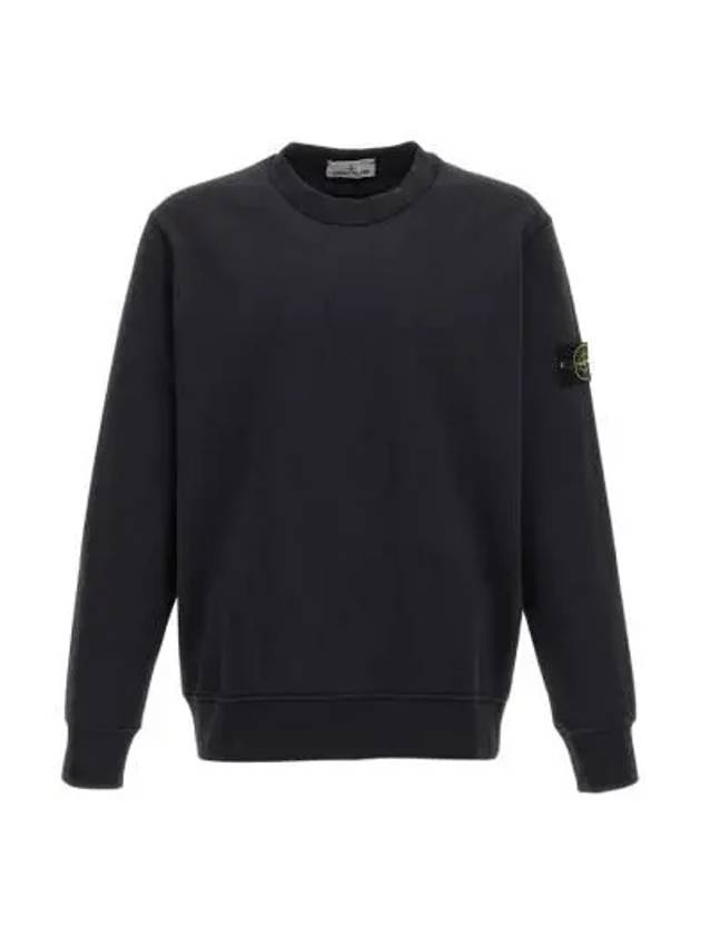 Compass Patch Cotton Sweatshirt Navy - STONE ISLAND - BALAAN 2