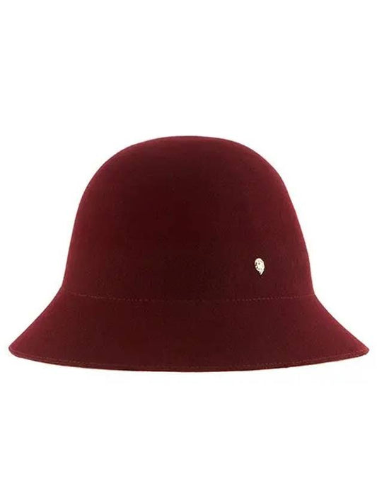 HAT51145 WW Marico Wild Blackberry Warm Red Wool Felt Cloche Bucket Hat - HELEN KAMINSKI - BALAAN 1