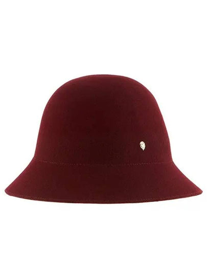 HAT51145 WW Marico Wild Blackberry Warm Red Wool Felt Cloche Bucket Hat - HELEN KAMINSKI - BALAAN 2