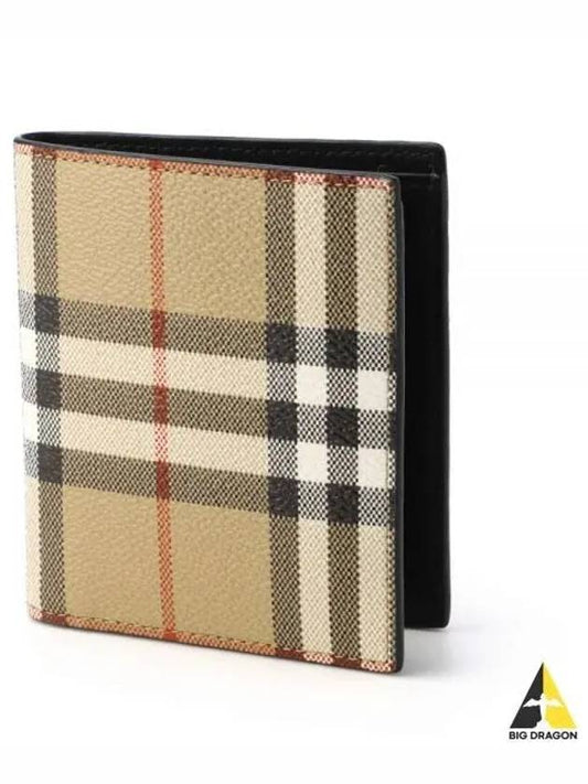 Check Leather Card Wallet Beige - BURBERRY - BALAAN 2