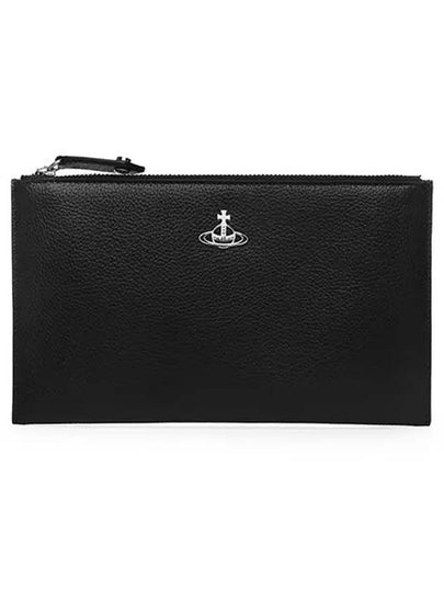 Re-Vegan Grain Clutch Bag Black - VIVIENNE WESTWOOD - BALAAN 2