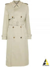 Cotton Blend Trench Coat Ivory - BURBERRY - BALAAN 2