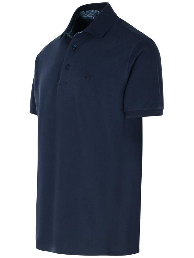 Etro Polo Shirt In Blue Cotton - ETRO - BALAAN 2