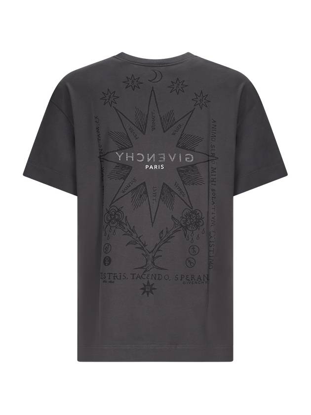 Tarot Print Reverse Short Sleeve T Shirt Rosewood - GIVENCHY - BALAAN 3