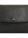 Sarah Embossed Lizard Leather Shoulder Bag Black - A.P.C. - BALAAN 8