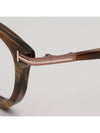 Blue light blocking glasses frame TF6009DB 062 Brown horn rim fashion round Asian fit - TOM FORD - BALAAN 5