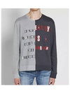 Lettering Sweatshirt Gray - VALENTINO - BALAAN 3