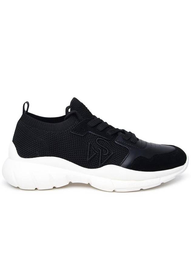 Stuart Weitzman Black Fabric Sneakers - STUART WEITZMAN - BALAAN 1