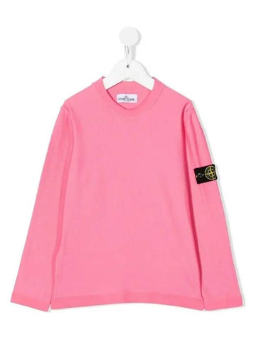 Kids Waffen Crew Neck T Shirt Pink 7616507A4 V0087 - STONE ISLAND - BALAAN 1