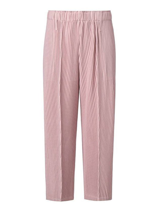 Pleated Straight Pants Light Pink - MONPLISSE - BALAAN 1