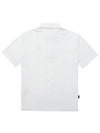 Men's Scarf Logo Jagard Short Sleeve T-Shirt White - BLACK&WHITE - BALAAN 3