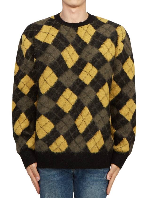 Fitzroy Men's Knit MK032Z BLK GOLDEN YELLOW - ALLSAINTS - BALAAN 1