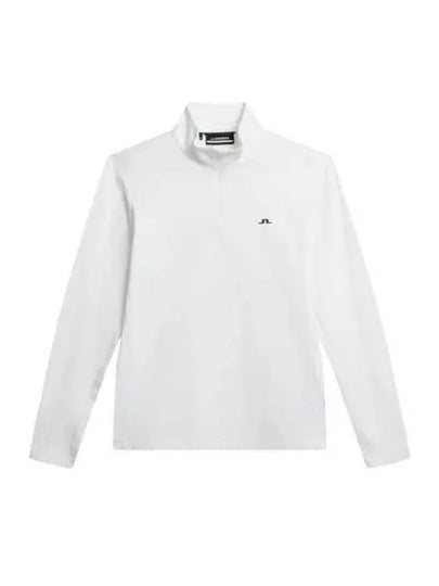 Luke Quarter Zip Mid Layer Long Sleeve T-Shirt White - J.LINDEBERG - BALAAN 2