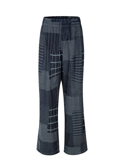 Patchwork Cotton Wide Pants - CONECTX - BALAAN 2