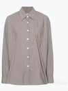 Shirt W2242BS STONE KHAKI PARACHUTE POPLIN GRAY - OUR LEGACY - BALAAN 2