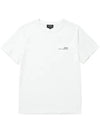 Men's Item Logo Cotton Short Sleeve T-Shirt White - A.P.C. - BALAAN 5