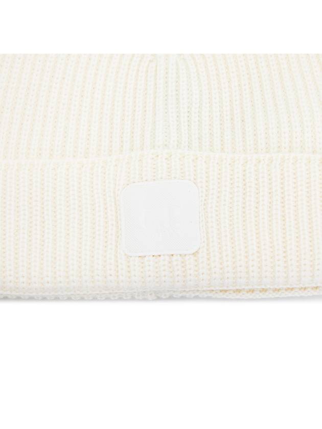 Logo Metropolis Wool Beanie White - CP COMPANY - BALAAN 5