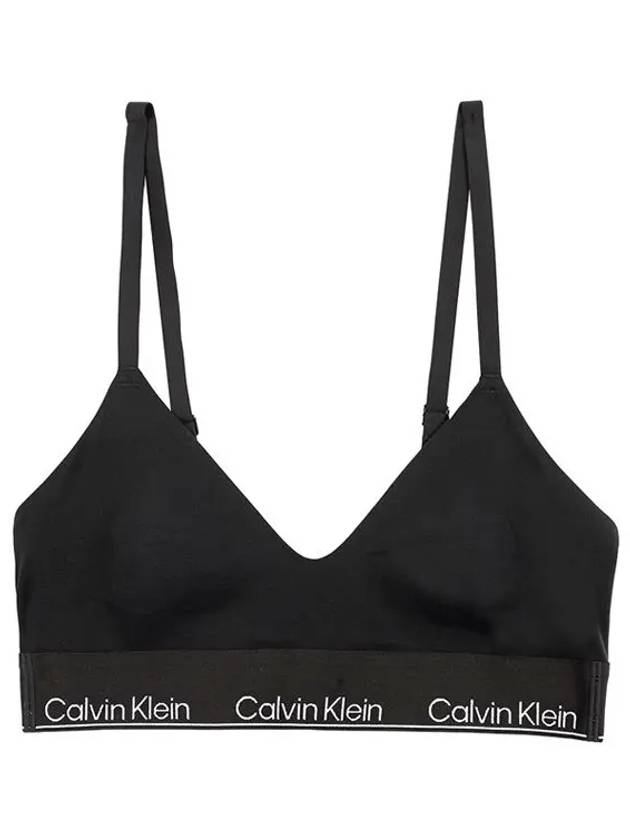 Unlined Triangle Bra Black - CALVIN KLEIN - BALAAN 3