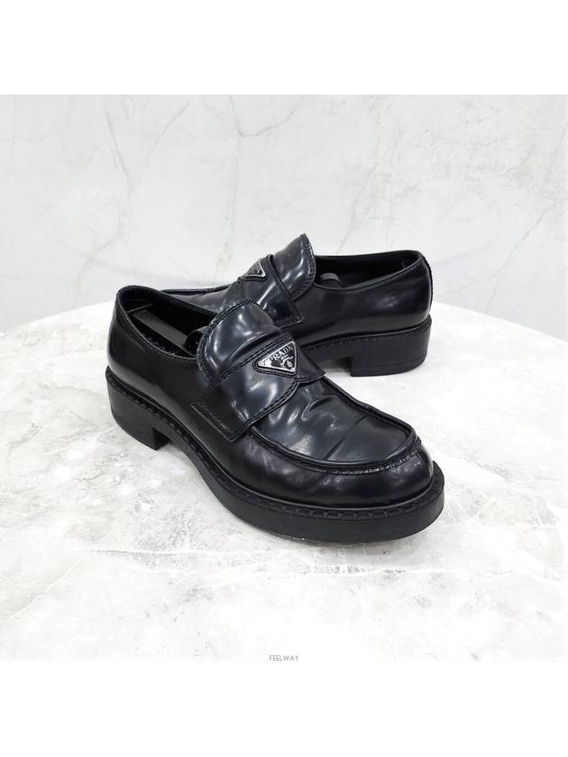 Lux You 8 5 Triangle logo brushed loafers 2DE127 - PRADA - BALAAN 3