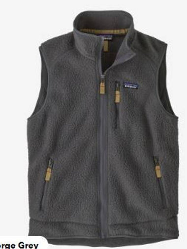 Men's Retro Pile Vest Grey - PATAGONIA - BALAAN 1