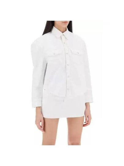 WARDROBE NYC White Flap Pocket Denim Shirt W4046PC - ETC - BALAAN 2