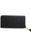 Logo Zipper Leather Long Wallet Black - MARC JACOBS - BALAAN 4