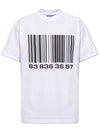 Big Barcode Printing Short Sleeve T-Shirt White - VETEMENTS - BALAAN 1