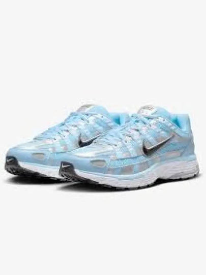 P 6000 Metallic Low Top Sneakers Aquarius Blue Black - NIKE - BALAAN 2