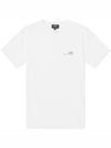 Men's Item Logo Short Sleeve T-Shirt White - A.P.C. - BALAAN 3