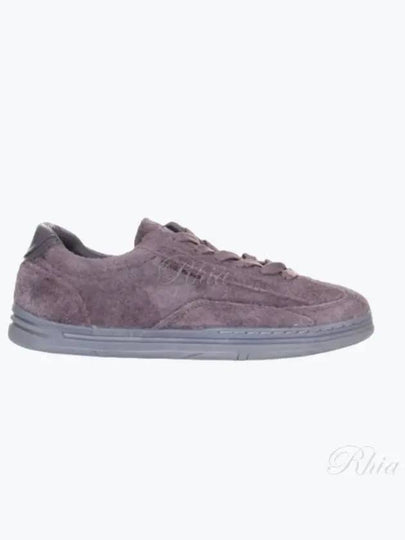 Logo Suede Low Top Sneakers Grey - STONE ISLAND - BALAAN 2