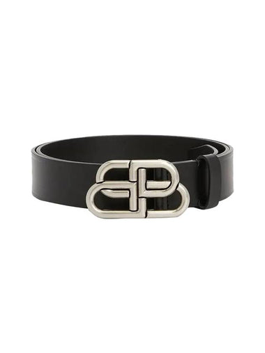 Men's BB Buckle Large Belt Black - BALENCIAGA - BALAAN 1