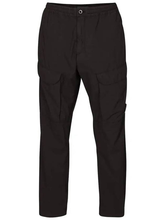 50 Fili Stretch Cargo Straight Pants Black - CP COMPANY - BALAAN 2