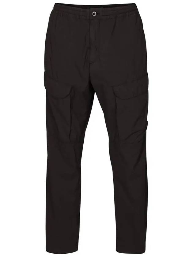 50 Fili Stretch Cargo Straight Pants Black - CP COMPANY - BALAAN 3