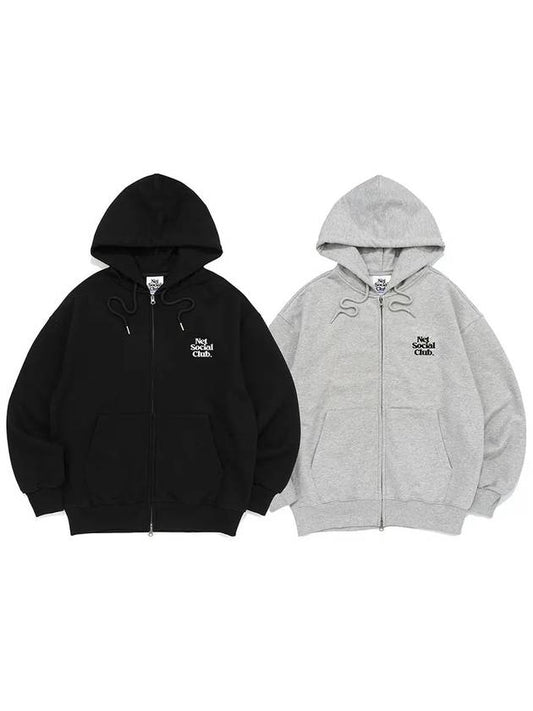 2PACK SMALL LOGO HOOD ZIP UP 2COLOR - NET SOCIAL CLUB - BALAAN 2