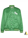 Derby Light Varsity Bomber Jacket Green - PALM ANGELS - BALAAN 2