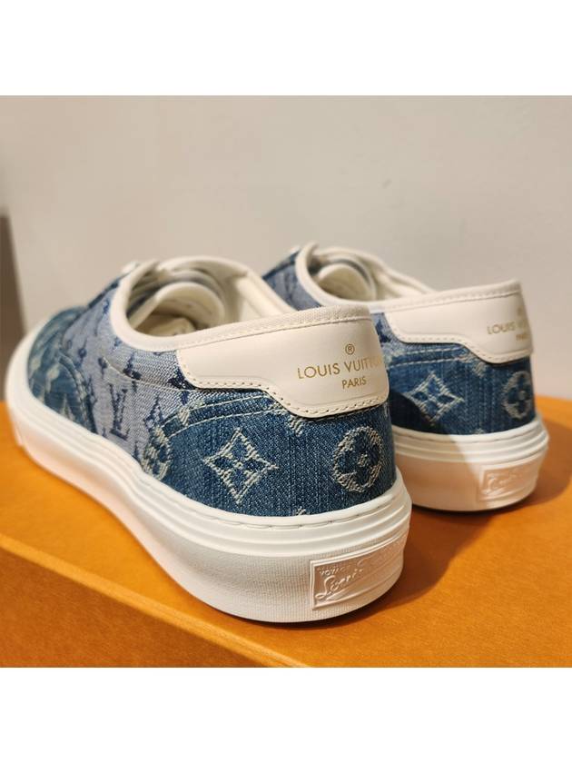 Men's Trocadero Denim Monogram Sneakers - LOUIS VUITTON - BALAAN 5