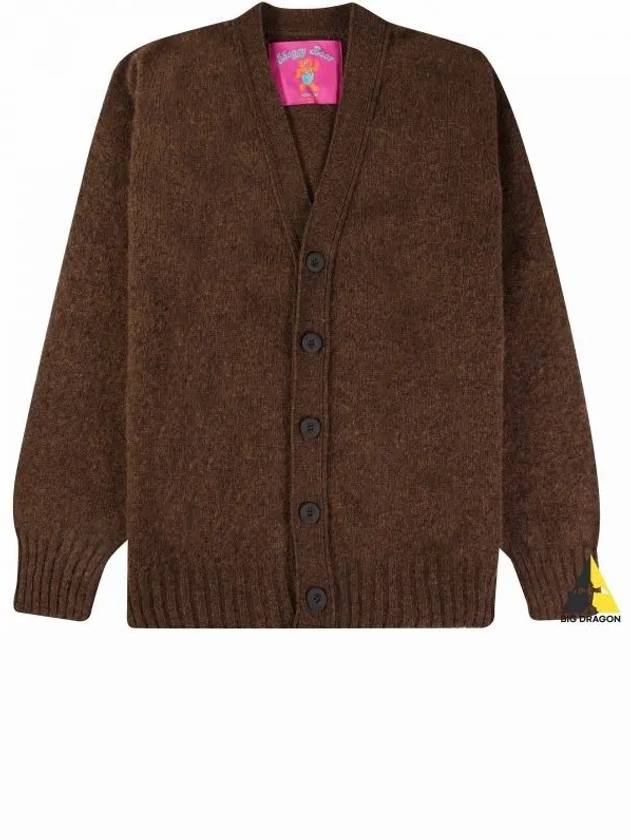 HOWLIN SHAGGY BEAR CARDIGAN BROWNISH - HOWLIN' - BALAAN 1