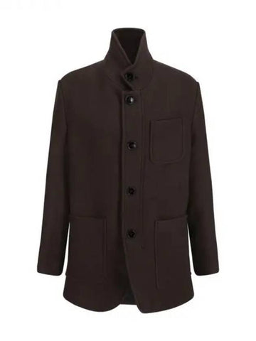 Ami pocket wool coat 270689 - AMI - BALAAN 1