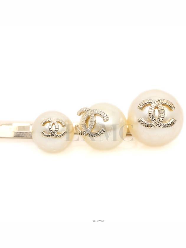 CC logo pearl hairpin triple set A61763 - CHANEL - BALAAN 6