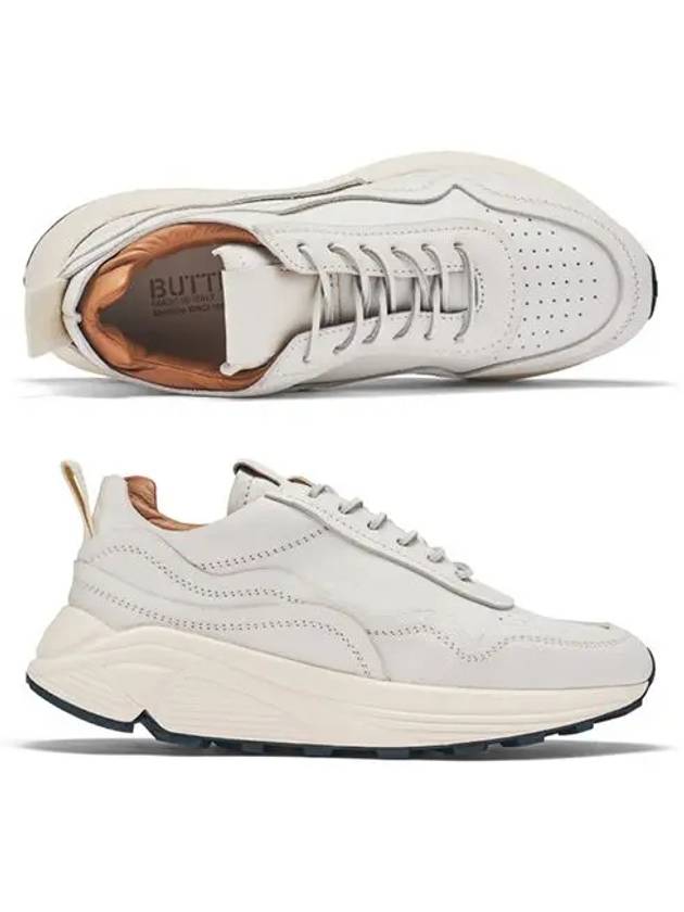 Vinci Leather Low Top Sneakers White - BUTTERO - BALAAN 3