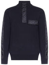 Oblique Jacquard Wool Knit Top Navy - DIOR - BALAAN 3