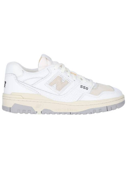 550 Cracked Leather Low Top Sneakers White - NEW BALANCE - BALAAN 2