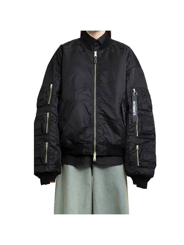 Alpha Industry Edition Reversible Bomber Jacket Black - VETEMENTS - BALAAN 1