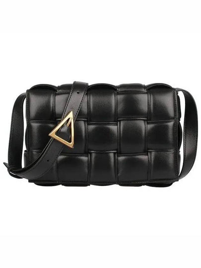 Gold Hardware Padded Cassette Cross Bag Black - BOTTEGA VENETA - BALAAN 2