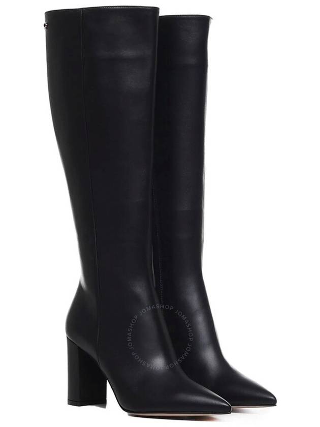 Gianvito Rossi Black Lyell Chunky Heel Boots, Brand Size 38 ( US Size 8 ) - GIANVITO ROSSI - BALAAN 3