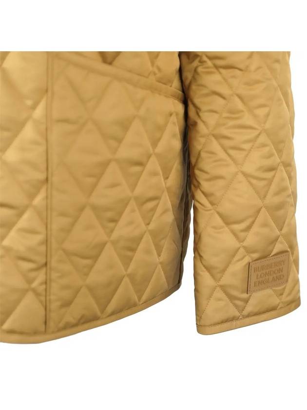 Corduroy Collar Diamond Quilted Jacket Brown - BURBERRY - BALAAN 5