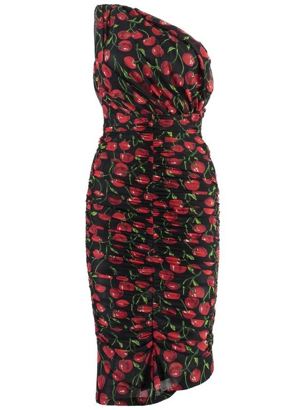 Midi Dress F6AHZTFSUA2 HN4IY BLACK - DOLCE&GABBANA - BALAAN 3