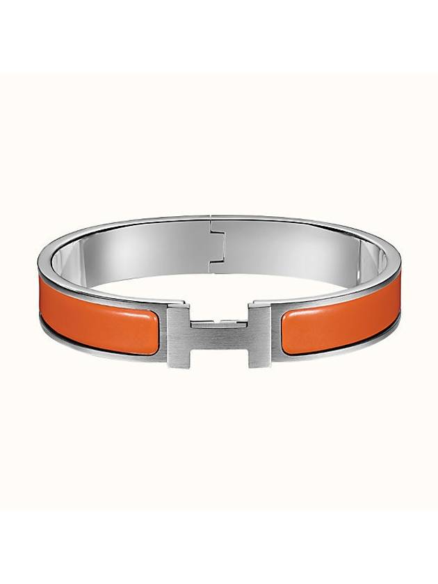 Clic HH Bangle Bracelet Orange Matte - HERMES - BALAAN 1