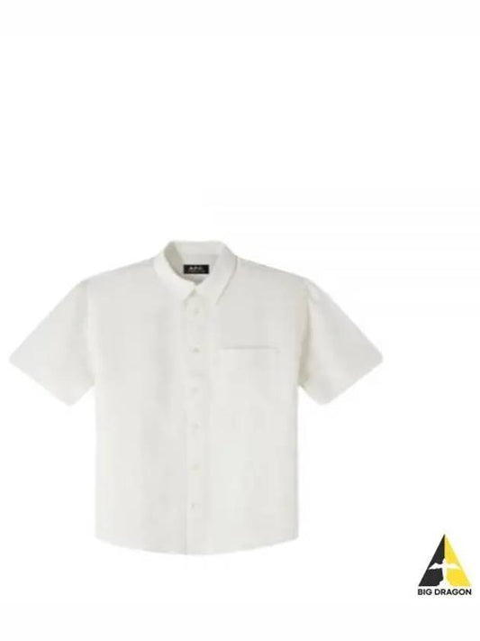 Bellini Linen Short Sleeve Shirt White - A.P.C. - BALAAN 2